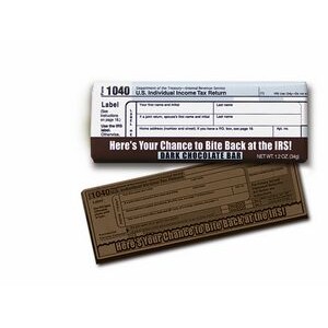Bite Back at the IRS Dark Chocolate Wrapper Bar