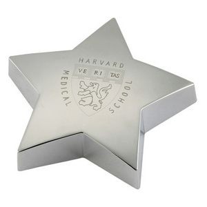 Silver Plated Star Paperweight