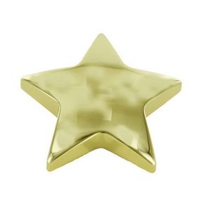 Gold Color Polished Brass Finish Star Paperweight