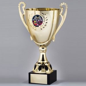 14½" Gold Metal Trophy Cup w/2" Insert Option