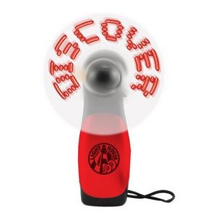 Red LED Deluxe Lighted Message Fan