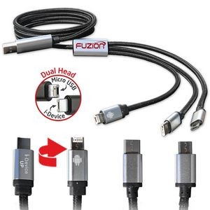 4-in-1 Premium USB Charge/Sync Dura-Cable for Mobile Devices