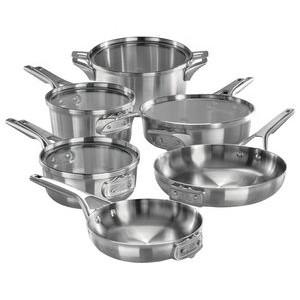 Calphalon® Premier™ Space Saving Stainless Steel 10 Pc Cookware Set