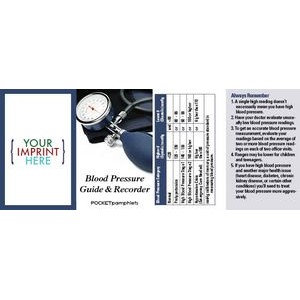 Blood Pressure Guide & Recorder Pocket Pamphlet