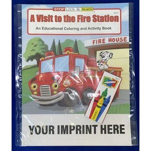 A Visit to the Fire Station Coloring Book Fun Pack