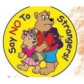 Say No To Strangers! Sticker Roll