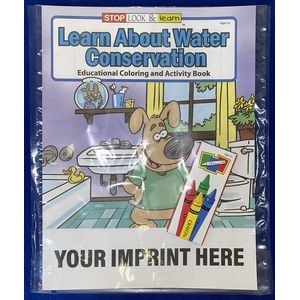 Learn About Water Conservation Coloring Book Fun Pack Set