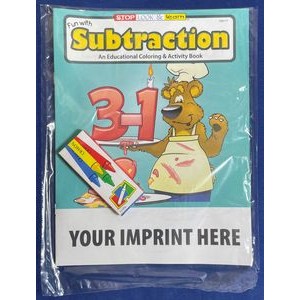 Fun with Subtraction Coloring Book Fun Pack