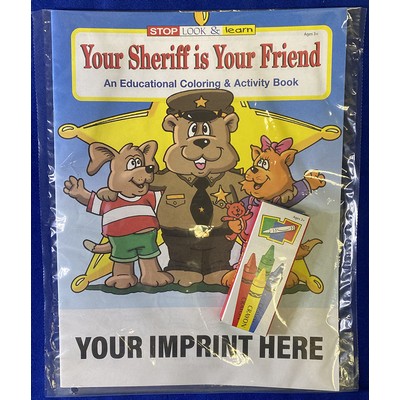 Your Sheriff Is Your Friend Coloring and Activity Book Fun Pack