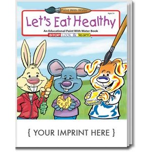 Let's Eat Healthy Paint with Water Book