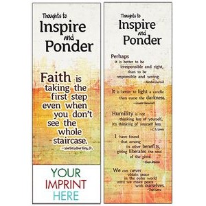 Thoughts to Inspire and Ponder Bookmark