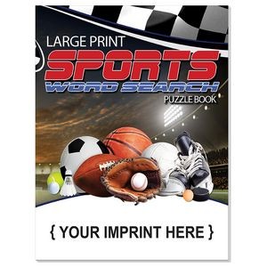 SPORTS: Large Print Word Search Puzzle Book
