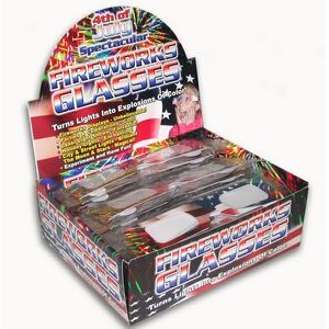 Fireworks Glasses - American Flag #2 - Retail Displays