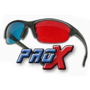3D Glasses - Plastic Pro-X - Red/Cyan Lenses - Stock