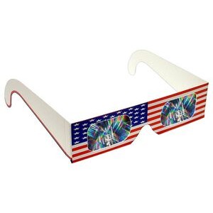 Fireworks Glasses - American Flag #1 - Stock Imprint