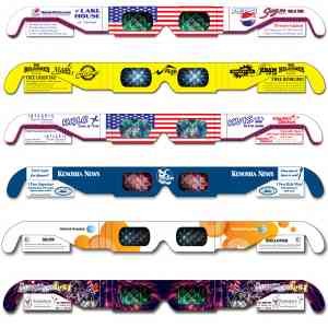 Fireworks Glasses - Custom Imprint - w/ Detachable Coupons