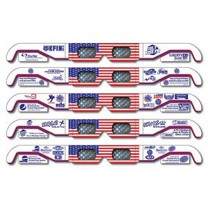 Fireworks Glasses - American Flag #1 w/ Coupons - Custom Imprint