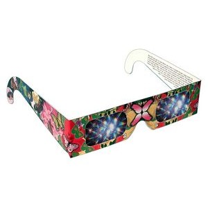 Rainbow Glasses - Butterflies and Flowers