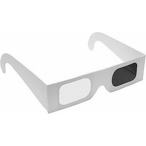 3D Glasses - Pulfrich - White Frame - Stock