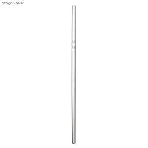 Stainless Steel Straw 8MM x 215MM - Silver