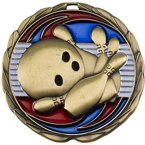 Stock Color Medals - Bowling