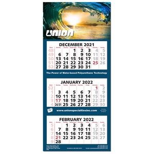 Three Month Four Panel Calendar