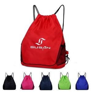 210D Polyester Fiber Storage Drawstring Backpacks Sport Bags