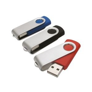 Plastic and Aluminum Swivel USB Flash Keys
