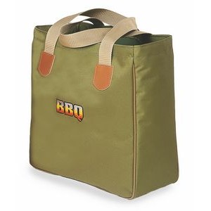 Coors Tote Bag w/Webbing Handles & Leather Shields