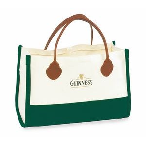 Fashion Tote w/Spade End Leather Handles