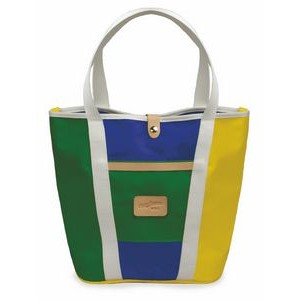 Color Block Tote Bag