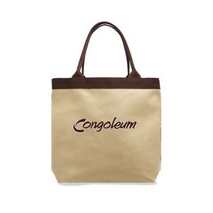 Large Concert Tote (Natural Canvas w/Leather)