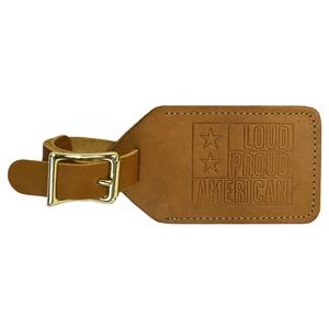 Leather Rectangle Luggage Tag