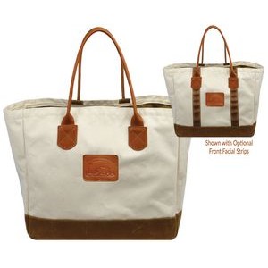 Town & Country Tote (Natural Canvas/Waxed Trim)