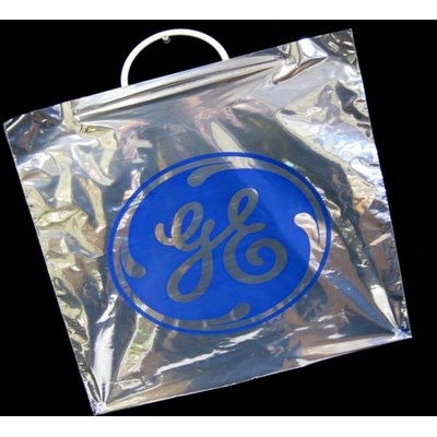 1.5 Mil Metallic Rigid Handle Bag (15"x20")