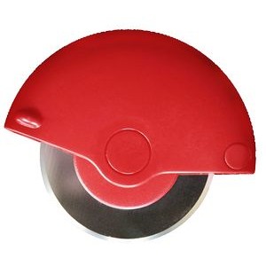 3.5 inch Red Pizza Wheel Cutter with Stainless Steel Blade