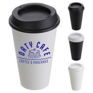 Plastic Reusable Coffee Cup - 16 oz.