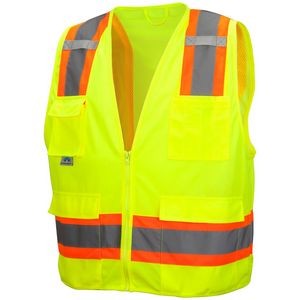 Pyramex Hi Vis Lime Safety Vest