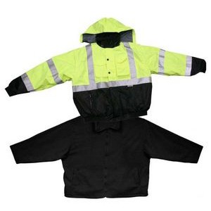Forester® Hi-Vis Fleece Liner Detatchable Sleeves and Hood Jacket