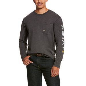 Ariat® Rebar™ Workmen Logo Long Sleeve T-Shirt