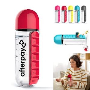 Johnson Daily Pill Box Organizer with Water Bottle - 20 oz
