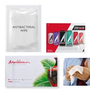 Hand Wipes - 70% Alcohol Antibacterial - Branded Individual Pack