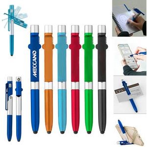 Vinci 4-in-1 Ballpoint Pen with LED Light, Phone Stand and Stylus