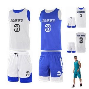 Reversible Personalized Basketball Uniform - Jersey and Shorts Set