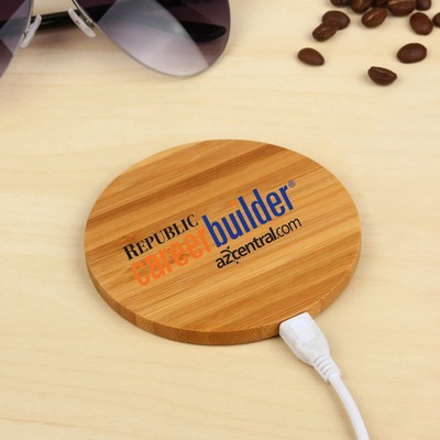Honest Bamboo Wireless Charger Qi Charging Pad