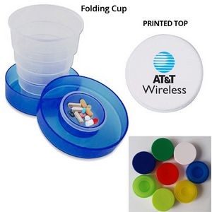 Collapsible Travel Cup Pill Holder