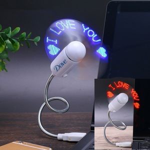 LED Custom Message Fan - USB Powered