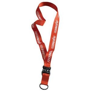 Lanyard 3/4" Polyester w/ Metal O Ring and Slide Buckle Release