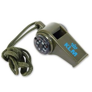 3-in-1 Compass Thermometer Whistle