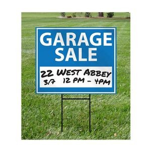 Full Color Printed Small Corrugated Yard Sign